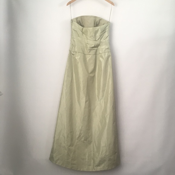 Donated Amsale strapless light green bridesmaids - Picture 7 of 7